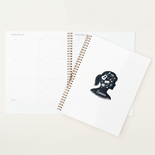 Silhouette d'esprit créatif | Art personnalisé (Devant avec enveloppe)