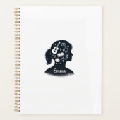 Silhouette d'esprit créatif | Art personnalisé (Devant)