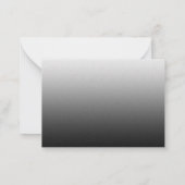 Silhouette d'oiseau après Carte de remerciements f (Dos)