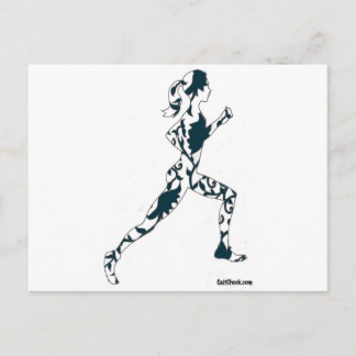Silhouette draaien - Floral Briefkaart