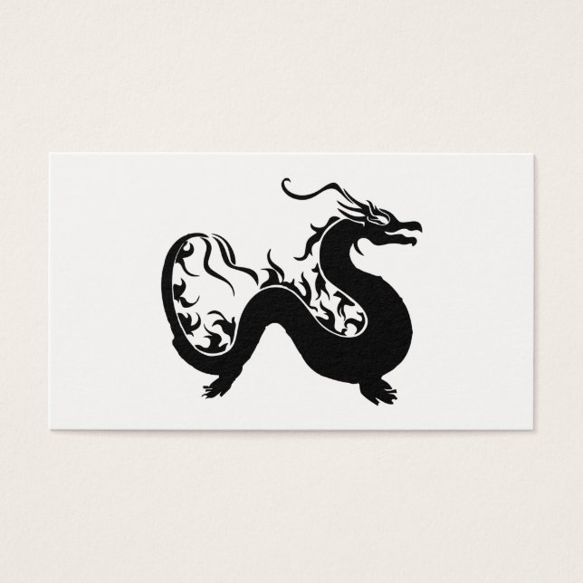 Silhouette dragon asiatique (Devant)