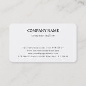 Silhouette du Carte de visite violoniste & Notes (Dos)