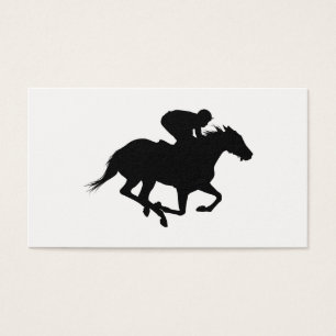 Silhouette du cheval de course