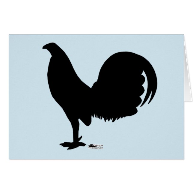 Silhouette du coq Gamecock (Devant Horizontal)
