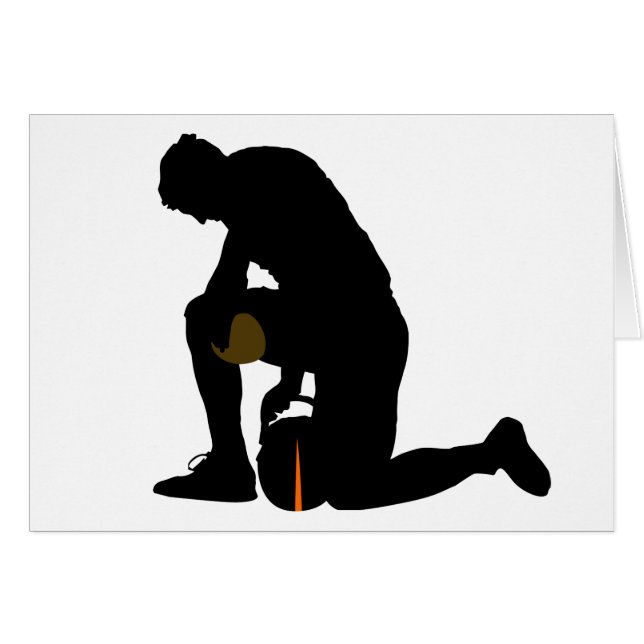 silhouette du footballeur (Devant Horizontal)