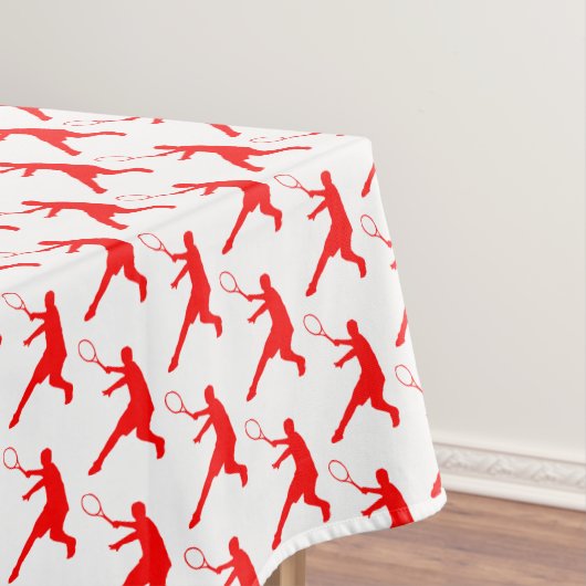 Silhouette du joueur de tennis Nappe de fête d'ann (In Situ)