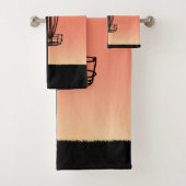 Silhouette du panier de golf de disque (En situation)