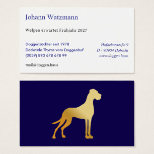 Silhouette élégante d'un dogue allemand
