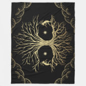 Silhouette en or Couverture en polaire Kokopelli (Devant)