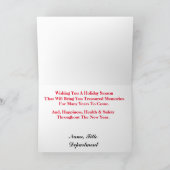 Silhouette et carte de Noël Père Noël (Intérieur)