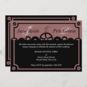 Silhouette, faire-part de mariage (Devant / Derrière)