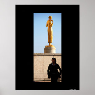 SILHOUETTE FEMME - Poster de Paris