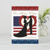 Silhouette Flag Heart Kaart (Staand voorkant)