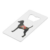Silhouette florale de Boho de race Min Pin Chien (Dos Angle)