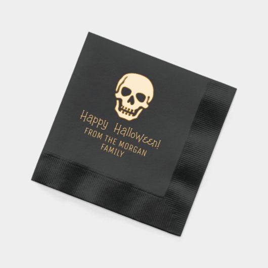 Silhouette gothique du crâne Joyeux Nom d'Hallowee (Gauche)