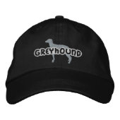 Silhouette Greyhound Casquette brodé (Devant)
