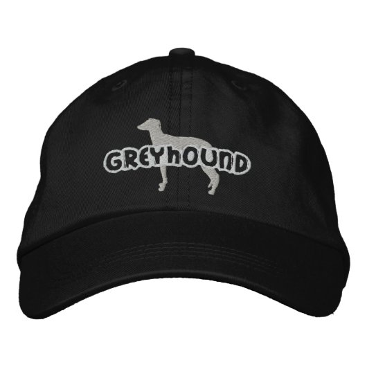 Silhouette Greyhound Casquette brodé (Devant)