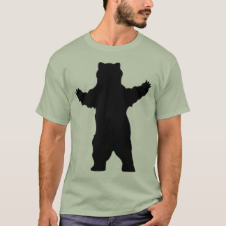 silhouette grizzly beer t-shirt