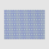 Silhouette Holiday Trees Pattern Blue Tissuepapier (Voorkant)