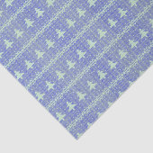Silhouette Holiday Trees Pattern Blue Tissuepapier (Detail)