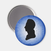 "Silhouette homme sur bleu" magnets (Recto/Verso)