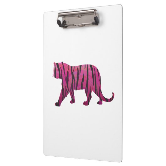Silhouette Hot Pink en Black Tiger Klembord (Links)