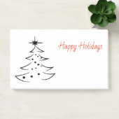 Silhouette kerstboom Prettige feestdagen Post-it® Notes (Kantoor)