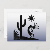 Silhouette Kokopelli Briefkaart (Voorkant / Achterkant)