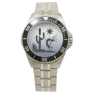 Silhouette Kokopelli Horloge