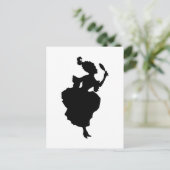 Silhouette Lady avec carte postale miroir (Debout devant)