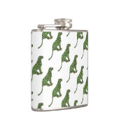 Silhouette Leopard Black en Green Heupfles (Rechts)