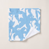 Silhouette Lily Bleue (Gant de toilette)