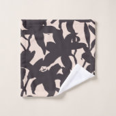 Silhouette Lily noire (Gant de toilette)