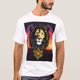 Silhouette Lion Head T-Shirt – Vet & Krachtig