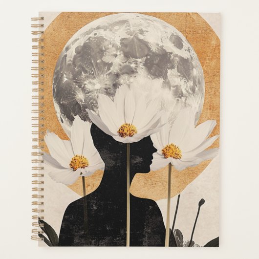 Silhouette Lune - Boho Élégance Vintage (Devant)