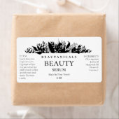 Silhouette Luxuriante Noir Et Blanc Étiquettes Sér (En situation)