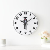 Silhouette Mariachi Clock Grote Klok (Huis)