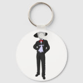 Silhouette Mariachi Sleutelhanger (Achterkant)