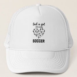 Silhouette meisjes spelen Voetbal Trucker Pet