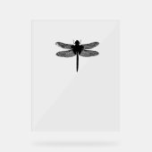 Silhouette minimaliste Mouche Dragonfly (Recto)