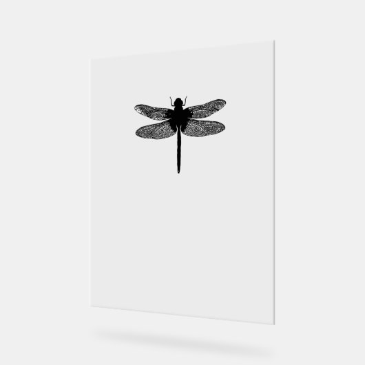 Silhouette minimaliste Mouche Dragonfly (Angle)
