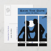 Silhouette & Moonlight Sla de datum Briefkaarten (Voorkant / Achterkant)