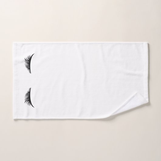 Silhouette noire à la mode de cils (Serviette à main)