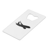 Silhouette noire de Jet Liner d'avion à personnali (Devant Angle)