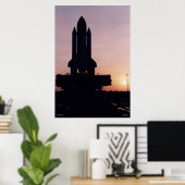 Silhouette of Space Shuttle STS-83 Poster (Thuiskantoor)