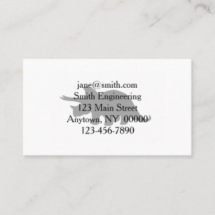 Silhouette of triceratops - Kies achtergrondkleur Visitekaartje