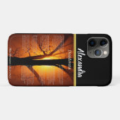Silhouette Orange Tree avec Coque de coucher orang (Dos (Horizontal))