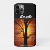 Silhouette Orange Tree avec Coque de coucher orang (Dos)