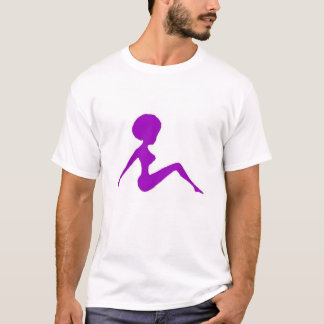silhouette paars t-shirt