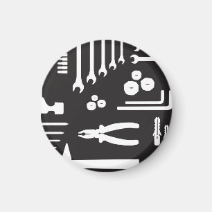 Silhouette-patroon Magneet